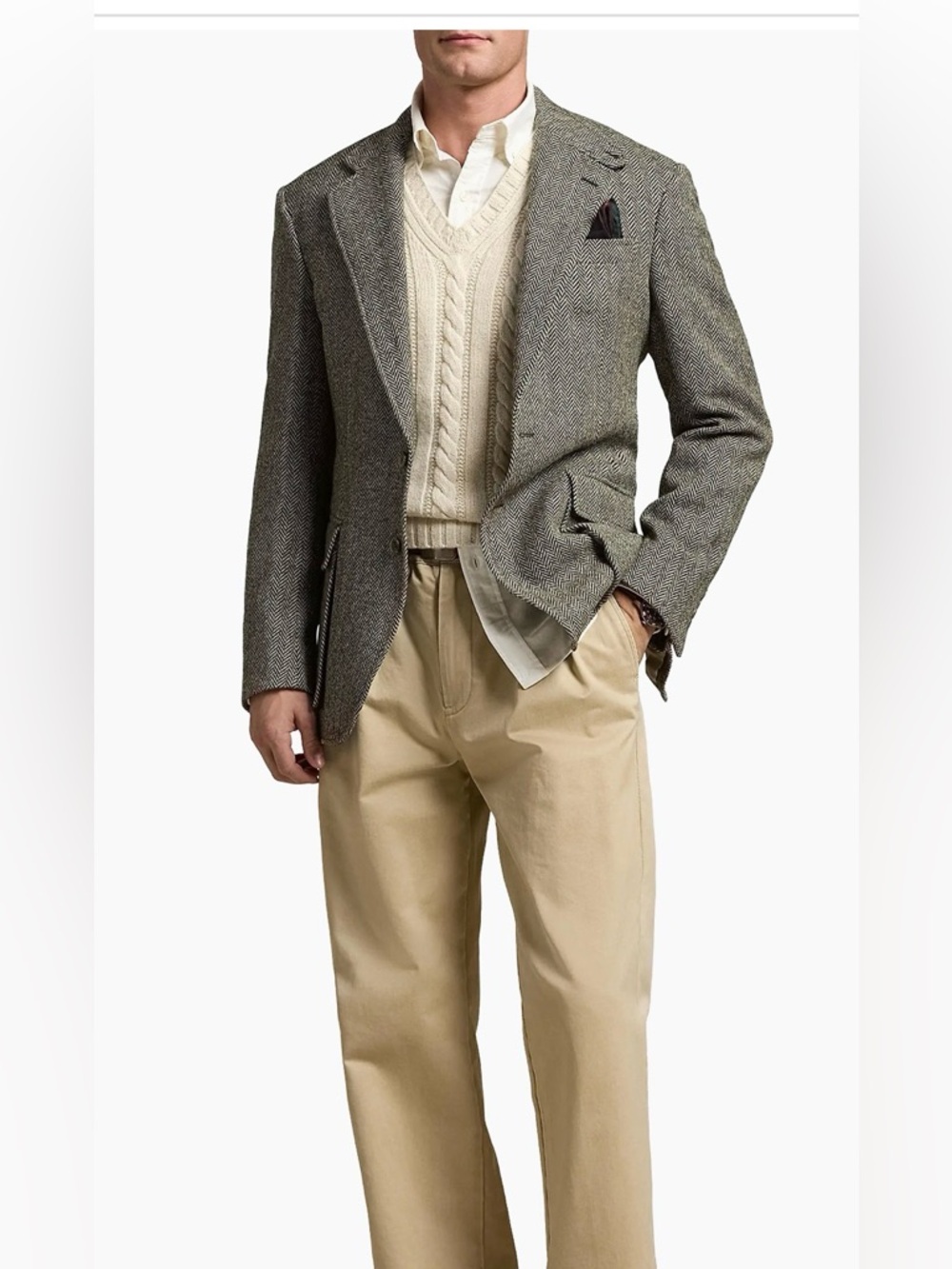 100% WOOL Jos. A. Bank Brown Blazer with Tan Elbow Patches